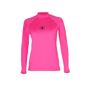 Aqualung Slim Fit Long Sleeve Pink Rashguard for Women