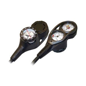 Apeks 3 Gauge Console for Pressure, Depth Gauge and Compass