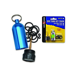 Innovative Scuba Tank O-Ring Dive Kit Keychain with Pick